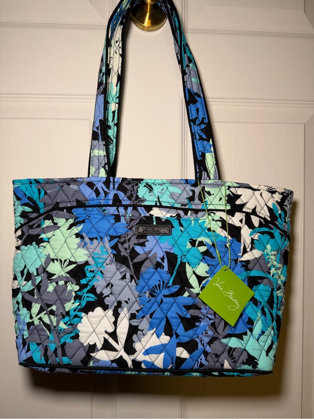 Vera Bradley Mandy Quilted Tote Bag in color Camofloral